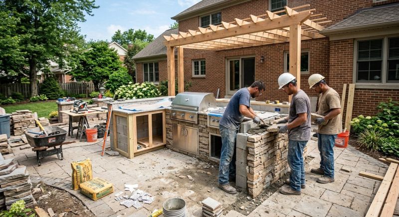 Outdoor Kitchen Renovation in Napa, CA