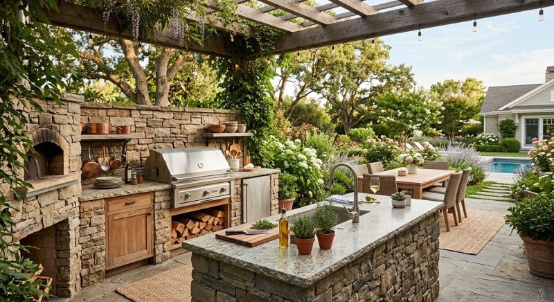 Outdoor Kitchen Renovation in Katy, TX