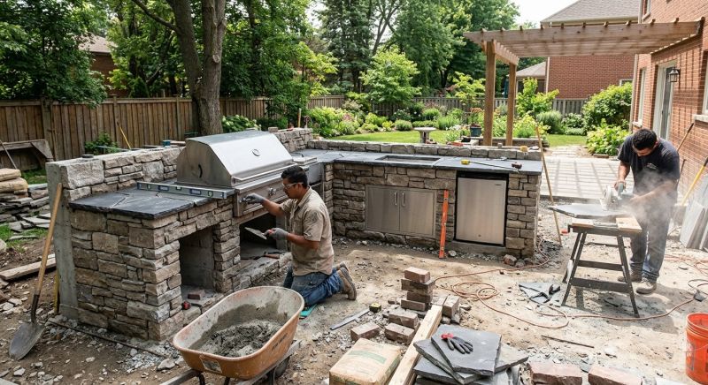 Outdoor Kitchen Renovation in Conroe, TX